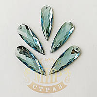 Нашивные Капли (синтет.стекло), цвет Lt Blue, 10х30мм, 1шт