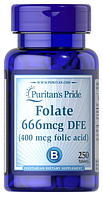 Фолиевая кислота Puritan's Pride - Folate 666 мкг DFE (250 таблеток)