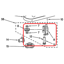 Редуктор в зборі 9706752 / 241803 для планетарного міксера KitchenAid 5K/KSM/K45 та ін. (240309-2, A062101), фото 2