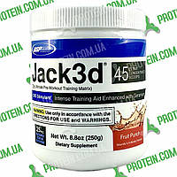 Передтренувальний Комплекс USP Labs Jack 3d with Geranium 250 г Фруктовий Пунш Fruit Punch