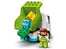 Конструктор LEGO Duplo 10945 Сміттєвоз та контейнери для роздільного збирання сміття, фото 7
