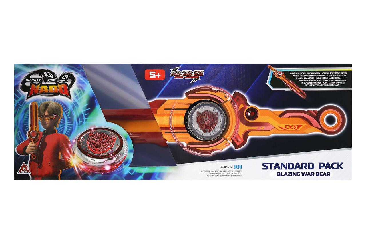 Блейд Infinity Nado VI Standard Pack Палаючий Бойовий Ведмідь (EU654122) — бойовий, пластиковий корпус, із пусковим пристроєм