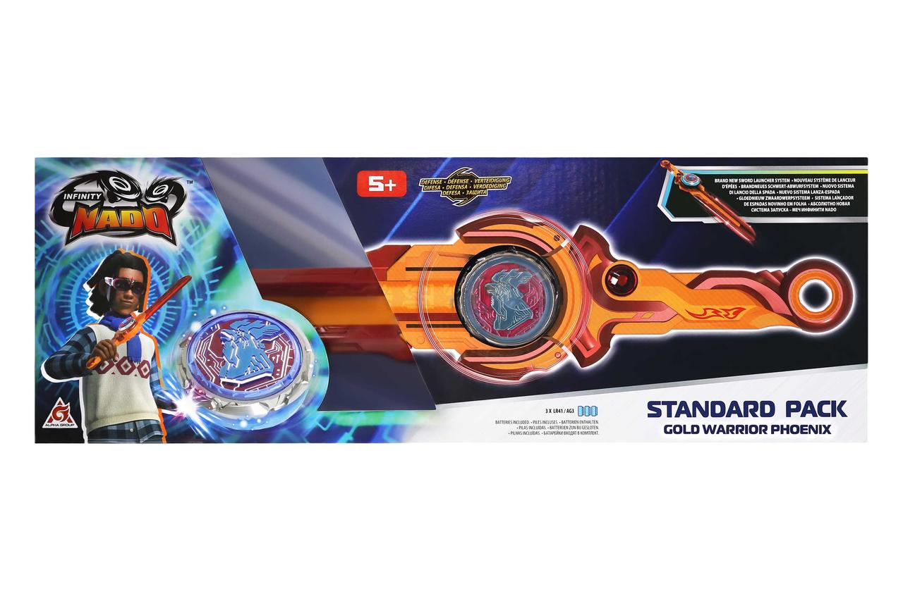 Блейд Infinity Nado VI Standard Pack Золотий Воїн Фенікс (EU654123) — бойовий, пластиковий корпус, із пусковим пристроєм