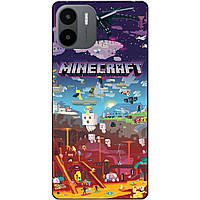 Силіконовий чохол бампер для Xiaomi Redmi A2 / A1 гра Minecraft Майнкрафт