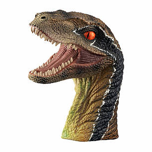 Іграшка-перчатка Same Toy X320UT — раптор зелений, серія Animal Gloves, рухома щелепа та реалістичний вигляд, фото 2