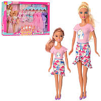 Лялька 29 см з одягом і донька, сукні, взуття