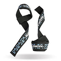 Ламки для тяги Camo Power Wrist Straps MadMax MFA-275-BLU-U, Camo/Light, Blue, World-of-Toys