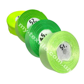 Стрічка атласна ширина 4 см Бобіна 23 м (25 ярдів) Яблучний №51