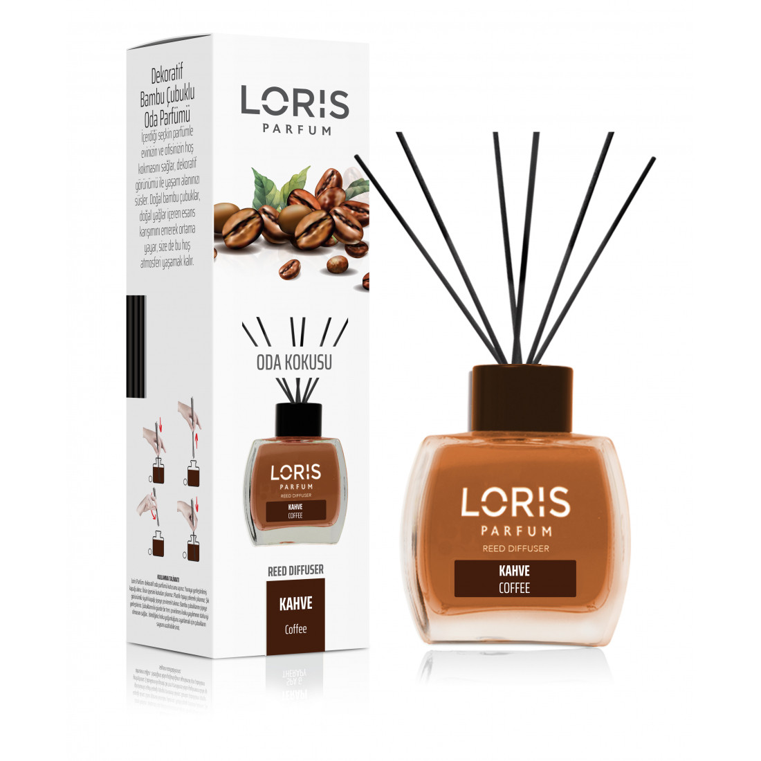 Аромадифузор Loris parfum Кава (Reed Diffuser "Coffe") 120 мл- Гурманський