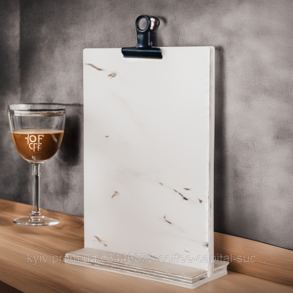 Меню-холдер з дерева, розмір 220*160 мм підставка для меню настільна різних кольорів ДЕРЕВО