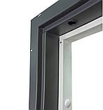 Булат двері Термо Expert, модель 550/253. Колір: роксі антрацит сірий/білий супермат, фото 4