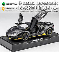 Модель автомобіля Lamborghini LP770 1:32 металева Модель автомобиля Чорний