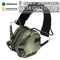 EARMOR M31 MOD4 с шумоподавлением Тактические наушники Зеленый