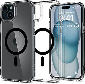 Чохол Spigen для iPhone 15 - Ultra Hybrid MagFit, Black (ACS06803)