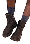 Жіночі чобітки на блискавці еко шкіра розмір 36 39, фото 4