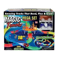 Меджик Трек Magic Track -360 деталей с мостом и две гоночные машинки.