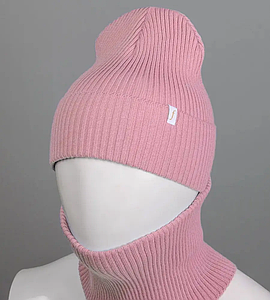 Подвійна Резинка з відворотом + Баф (С2218), Ліловий