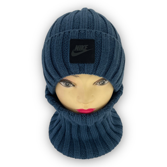 Детский комплект - шапка и шарф для мальчика