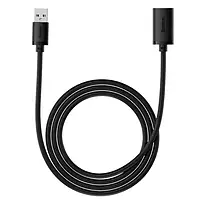 Дата-кабель Baseus AirJoy Series USB (тато) - USB (мама) 1.5m Black