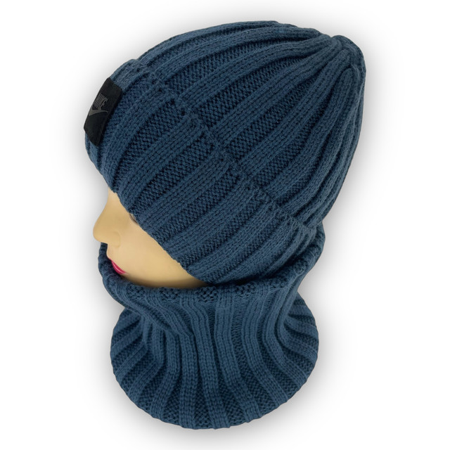 Детский комплект - шапка и шарф для мальчика