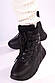 Черевики жіночі зимові чорні С354, фото 5