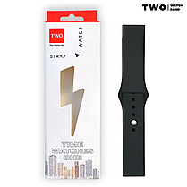 Ремінець для Samsung Galaxy Watch 4 Classic 40mm/42mm/46mm силіконовий (AN) Чорний, фото 2