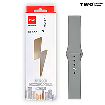 Ремінець для Xiaomi Amazfit GTS 3 силіконовий (AN) Світло сірий, фото 2