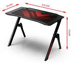 Геймерський стіл ULTRADESK Action V2 Black, фото 11