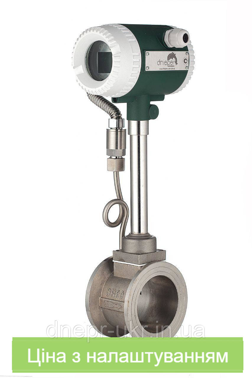 Вихровий витратомір-лічильник ДНІПРО-7У TM "dnieper" для пари, газу, стиснутого повітря, деяких рідини, фото 1