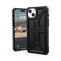 Чохол UAG для Apple iPhone 15 Plus Monarch, Carbon Fiber, фото 2