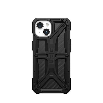 Чохол UAG для Apple iPhone 15 Monarch, Carbon Fiber, фото 1