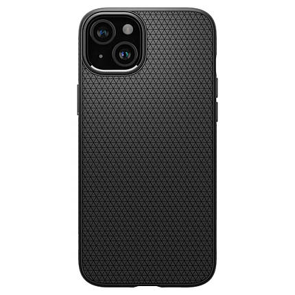 Чохол Spigen для Apple iPhone 15 Plus Liquid Air, Matte Black, фото 1