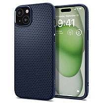Чохол Spigen для Apple iPhone 15 Plus Liquid Air, Navy Blue, фото 2