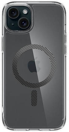 Чохол Spigen для Apple iPhone 15 Plus Ultra Hybrid MagFit, Carbon Fiber, фото 1