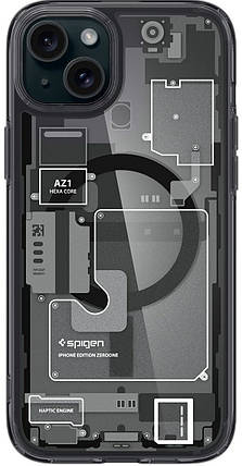 Чохол Spigen для Apple iPhone 15 Plus Ultra Hybrid MagFit, Zero One, фото 1