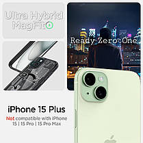 Чохол Spigen для Apple iPhone 15 Plus Ultra Hybrid MagFit, Zero One, фото 3