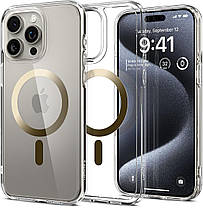 Чохол Spigen для Apple iPhone 15 Pro Ultra Hybrid MagFit, Gold, фото 2