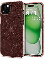 Чохол Spigen для Apple iPhone 15 Plus Liquid Crystal Glitter, Rose Quartz, фото 2