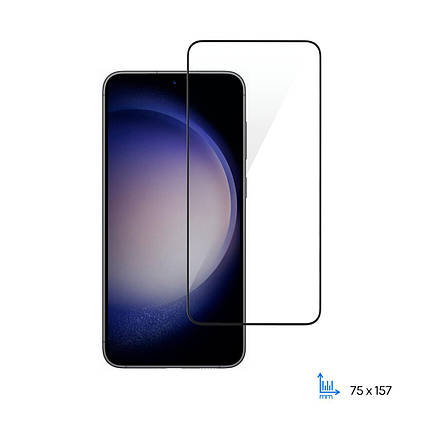 Захисне скло 2E для Samsung Galaxy S23+(S916), 2.5D FCFG,(1 Pack),black border, фото 1