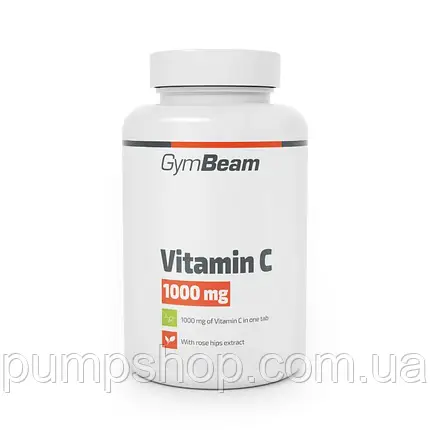 Вітамін С GymBeam Vitamin C 1000 мг 90 таб., фото 2