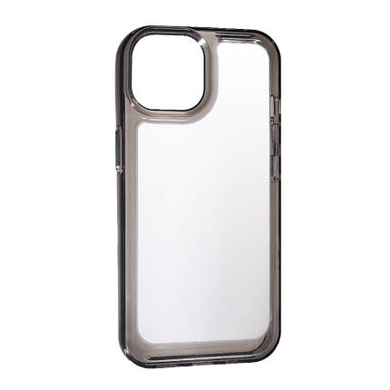 Накладка Shock case для Apple iPhone 15 Transparent Black, фото 1