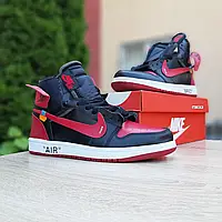 Мужские кроссовки Nike Найк Air Jordan 1 High '85, кожа, красные с черным. 43