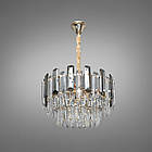 Сучасна кришталева люстра на 6 ламп Е14 колір каркасу золото D-9916-450SG, фото 2