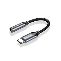 Переходник Vention BGMHA USB Type C (тато) - 3.5 мм mini jack (мама) 0.1m