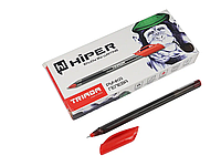 Ручка гелевая "Triada" 0,6 мм красная, ТМ Hiper
