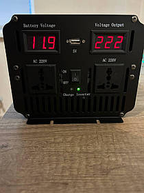 Перетворювач напруги — автоінвертор чиста синусоїда з вольтметром 12 220 Wimpex 3000w