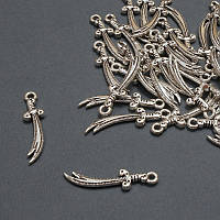 Фурнітура підвіска Шабля d-6х24,5мм+- фасування 20грам 36шт. (+ -) купити біжутерію дешево оптом в інтернеті