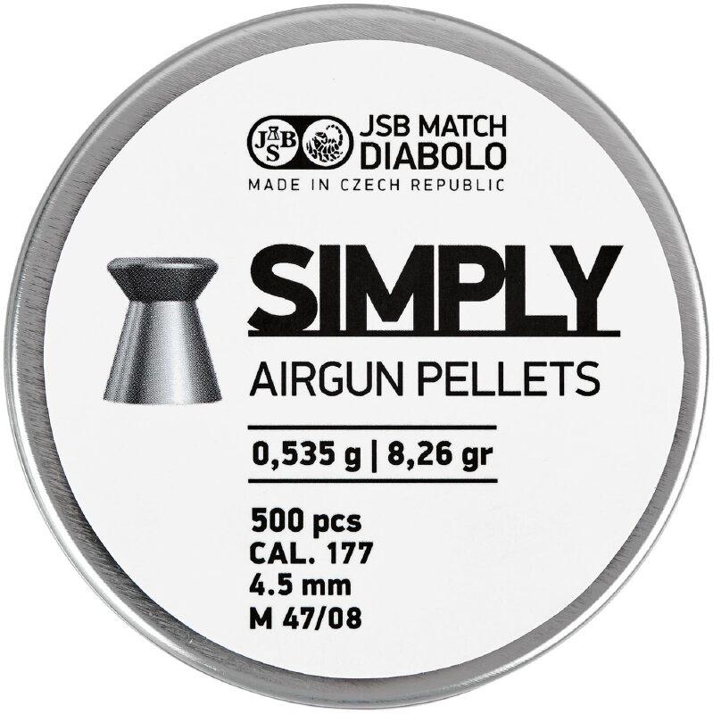 Кулі JSB Diabolo Simply 4,5 мм 0,535 г 500 шт.