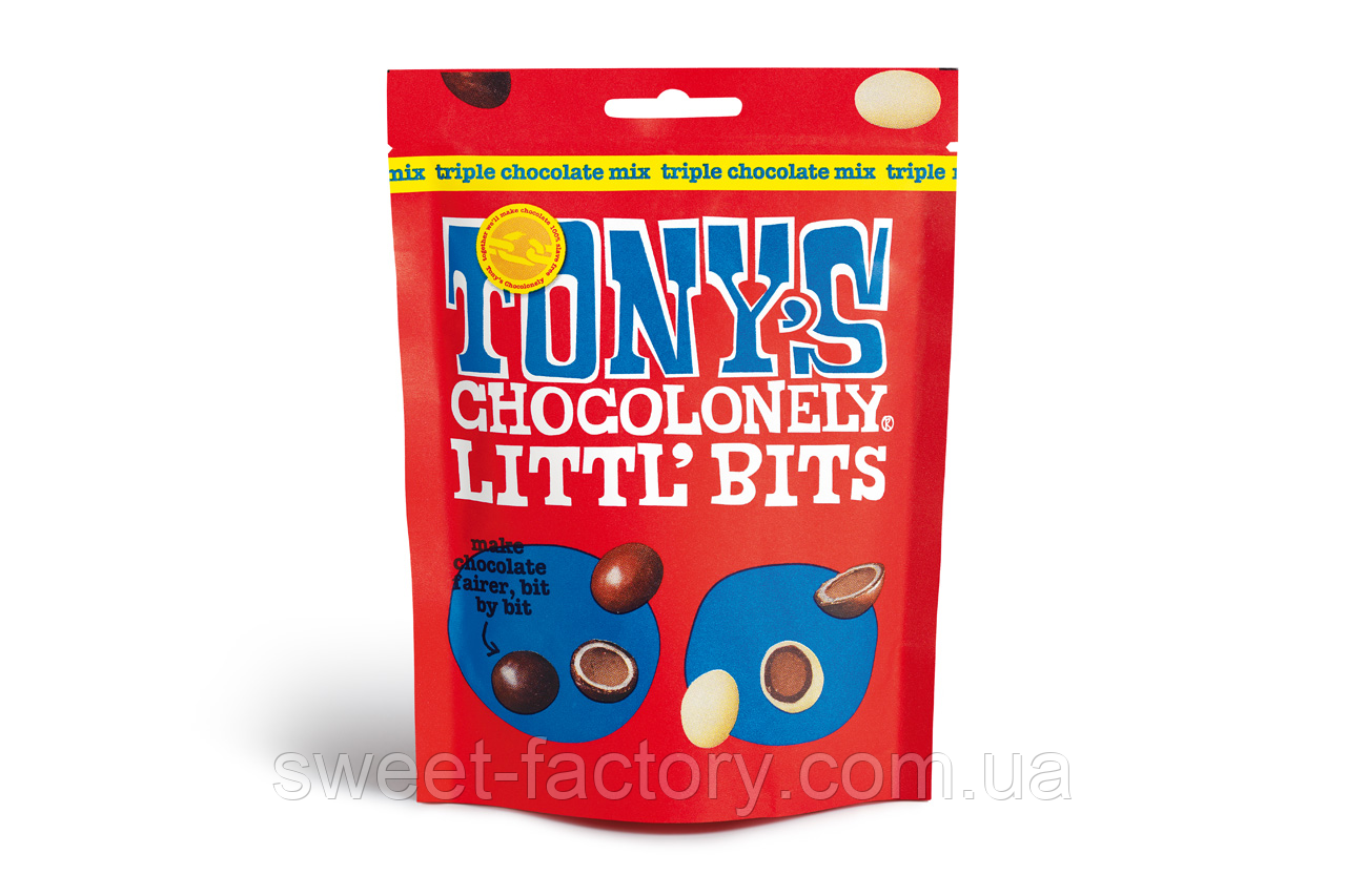 Tony's Chocolate Littl’ Bits triple chocolate Mix 100g