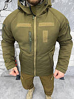 Тактическая куртка на синтепоне Taslan олива Мужская утепленная зимняя куртка на Omni-Heat олива M